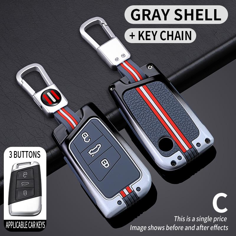 Car Key Case Cover Shell Fob For VW Volkseagen Passat B8 Magotan For Skoda Superb A7 Kodiaq Seat Shell Car Styling accessories