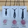 Empty Crystal Stone Holder Necklace Adjustable Natural Crystal Cage Necklace