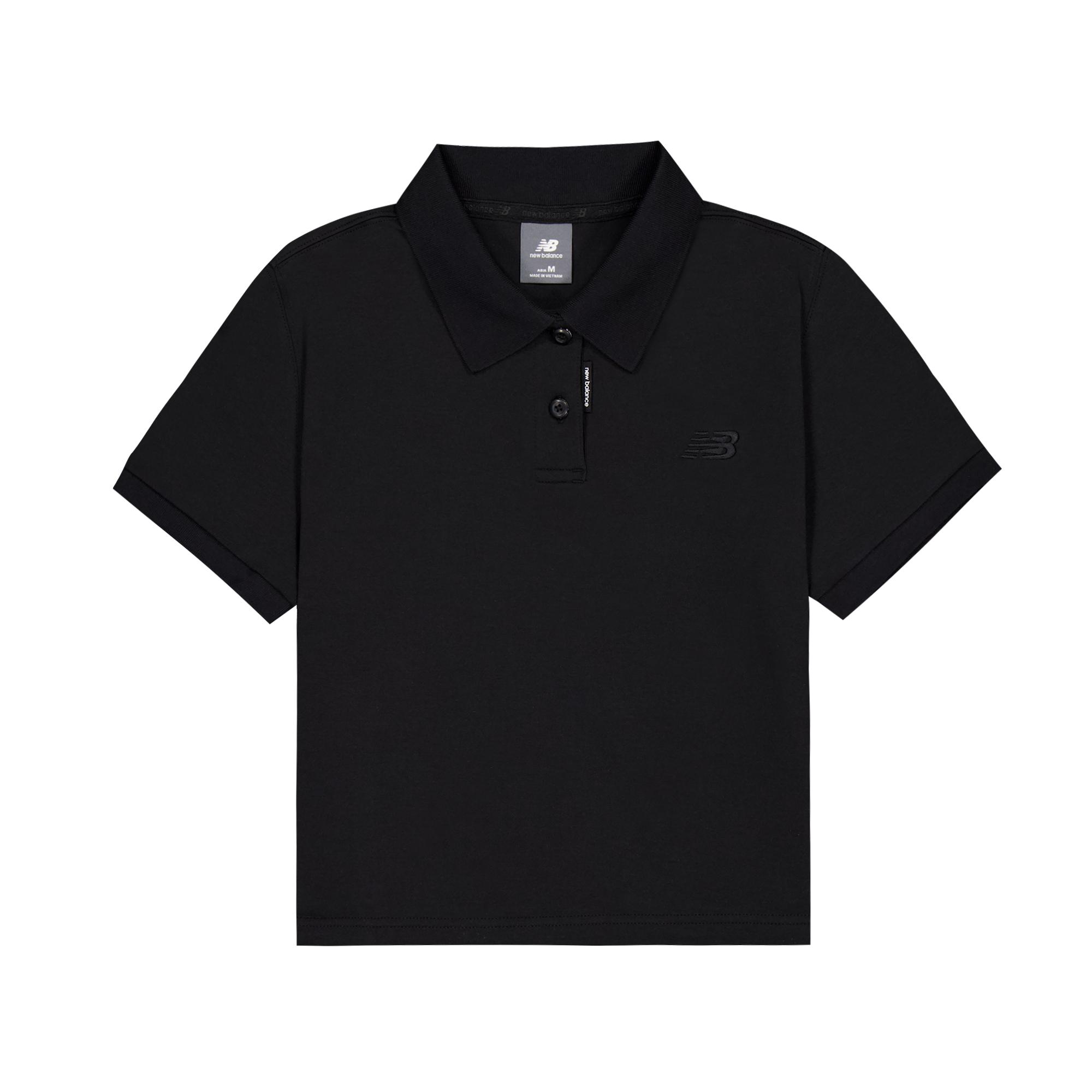 New Balance Polo Shirt Women s Black NFF27032-BK L