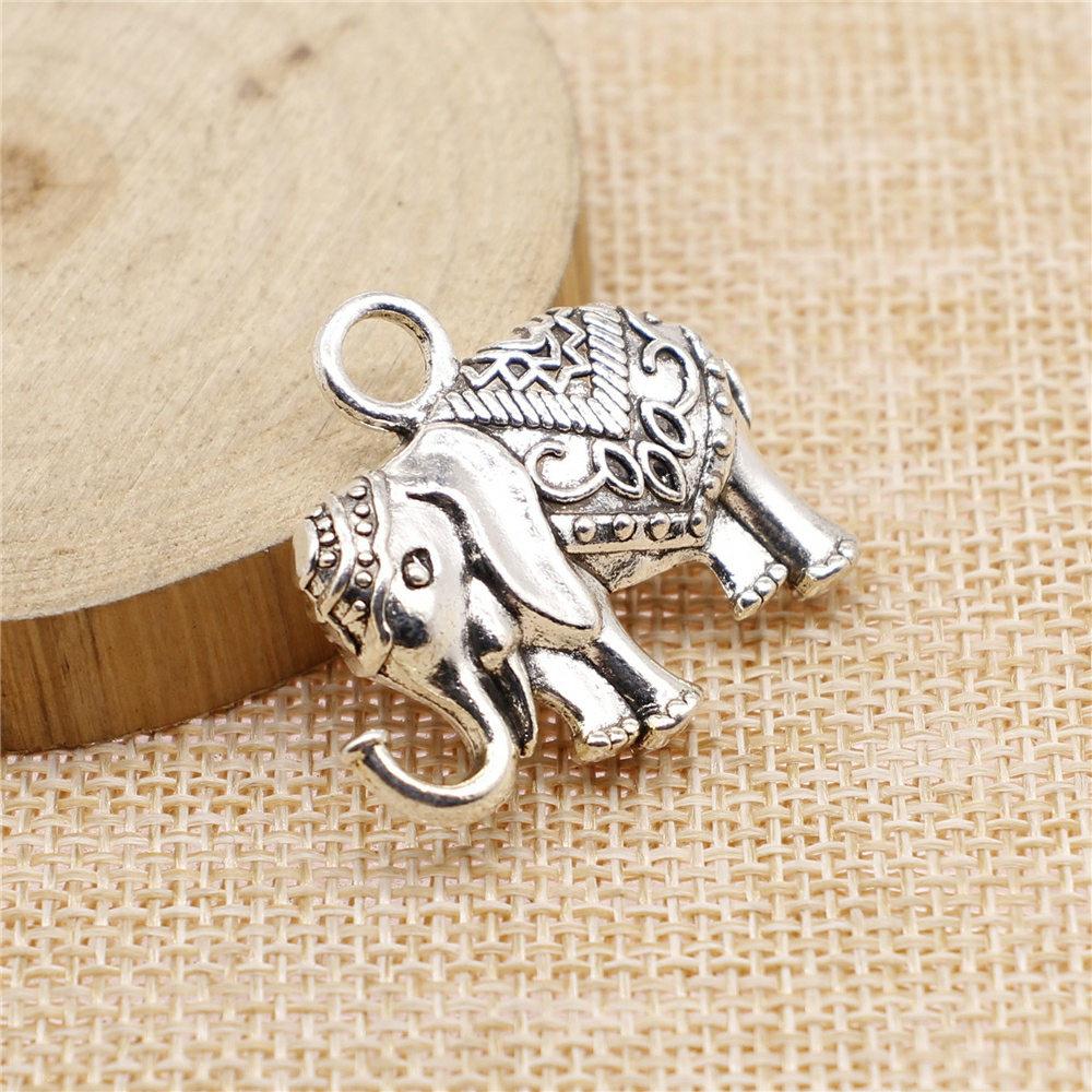 Silver on sale elephant charms