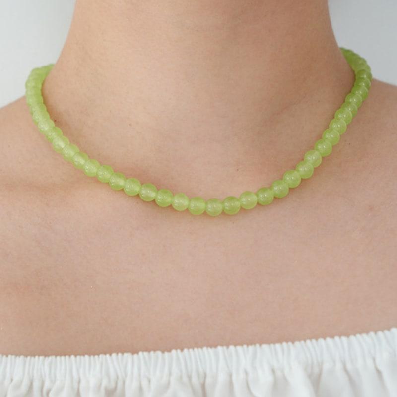 Geegee Green Grape Necklace