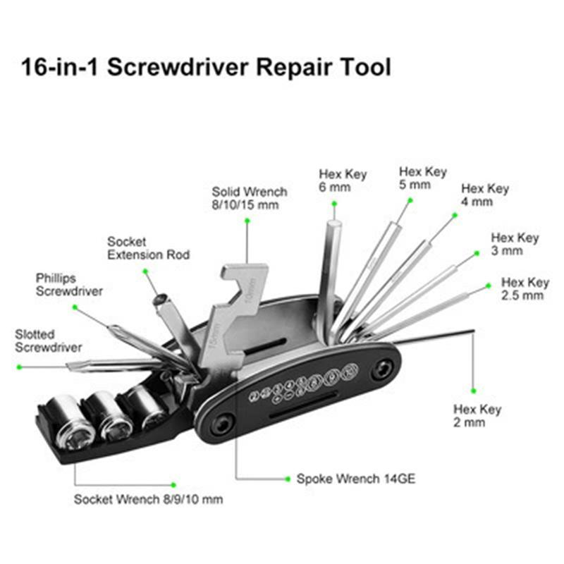 

16-in-1 Socket Wrench Set, Non-Slip Rotating Head. Durable Stainless Steel for Home & Car Repairs. Easy & Universal Tool. 16-in-1 чорний