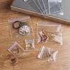 100Pcs New Durable PVC Plastic Self Sealing Bag Transparent Dustproof Zip Lock Bags Reclosable Jewelry Bag Bracelet Ring
