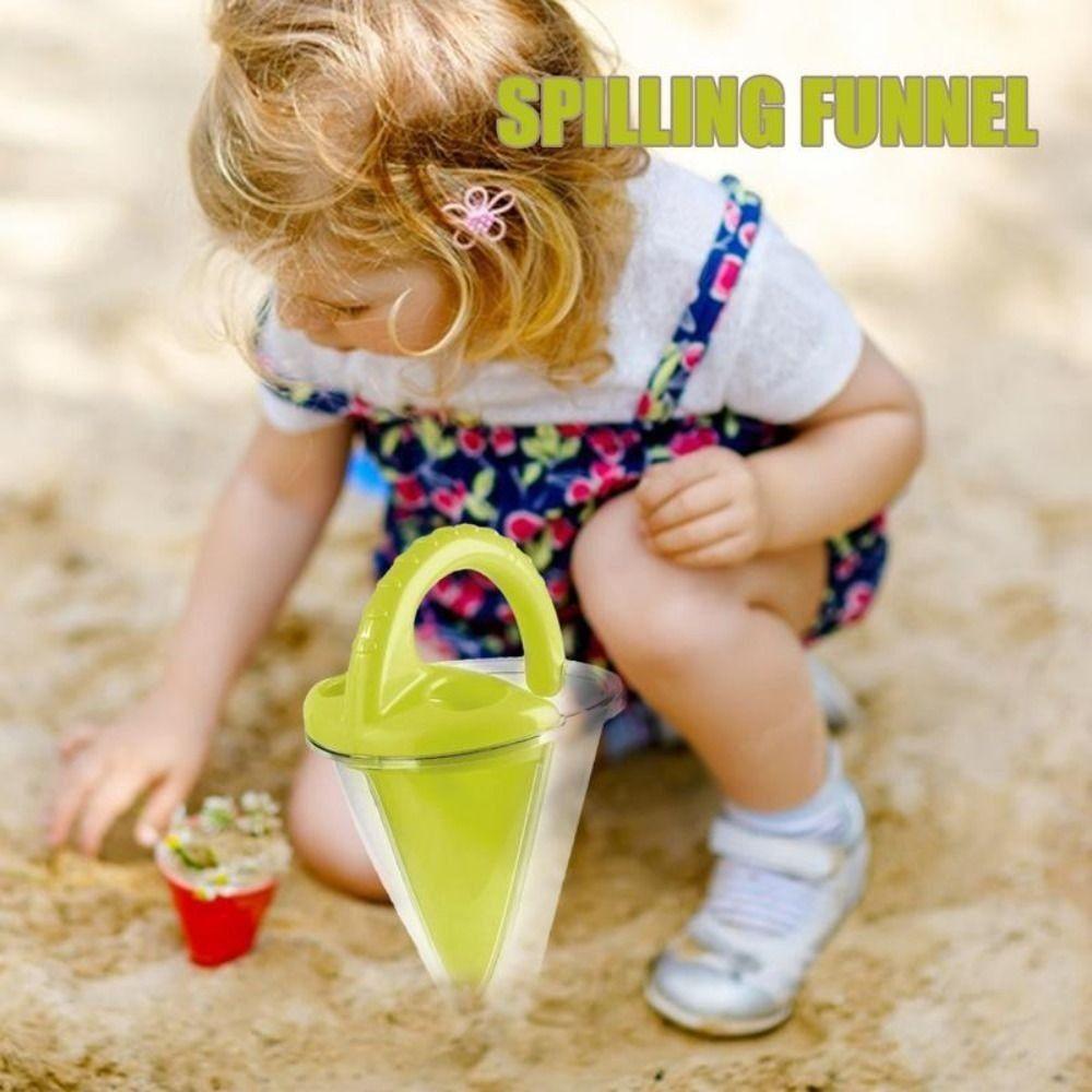 Summer Beach Sand Strainer Toy Plastic Digging Sand Kit Sand Toys Overflow Funnel Toys  Sculptures