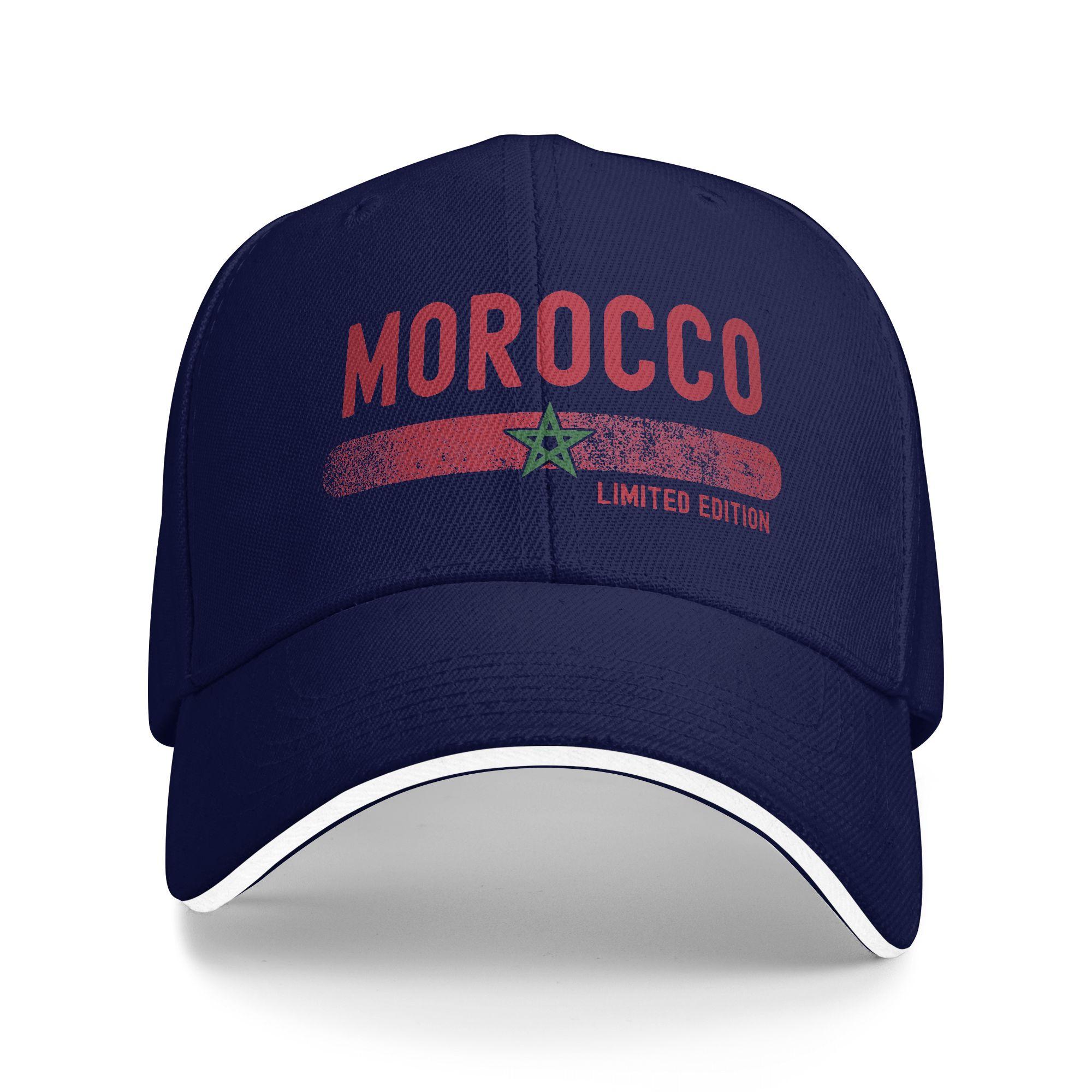 

Spring Casual Baseball Cap Morocco Flag Camping Hip Hop Hats For Unisex Unisex Hot Sale Fashion Baseball Caps One Size