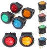 Round Rocker Plug DIY Light Switch Car Button Lights Power Switch Switches