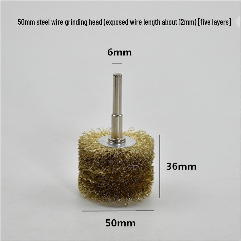 Electric Steel Wire Brush with Handle - Rust Removal, Polishing, and Cleaning.