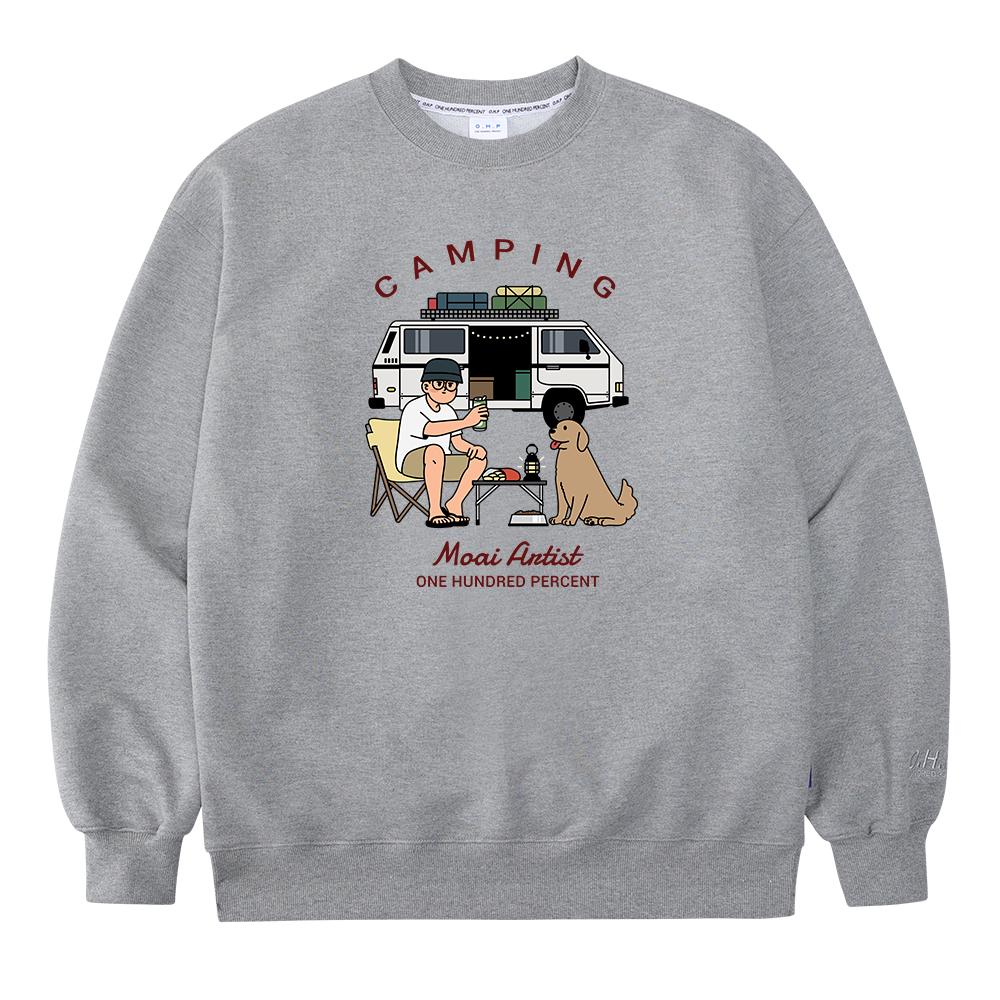 OHP Ohp X Moai Camping No.3 Basic Heavy Sweatshirt Z