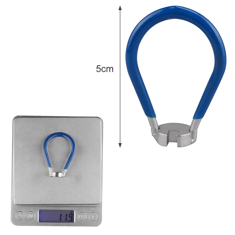 4-paks sykkeleikerverktøy Sykkeleikernøkkellommeverktøy 6 i 1 sykkelfelg Truing Tool Riktig verktøy