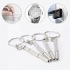 5 Pcs Precision Screwdriver Set with Keychain - Ideal for Eyeglass & Watch Repair