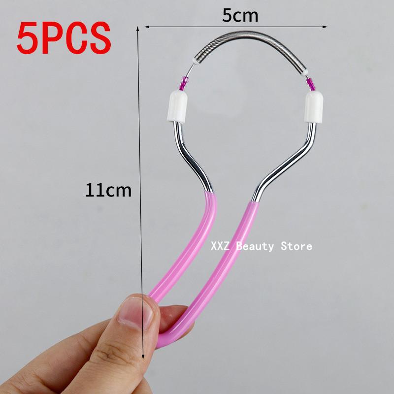 1/2/5/10PCS Handheld Spring Facial Epilator for Women - Remove Unwanted Hair On Upper Lip Chin Face - Smooth Skin Epilator