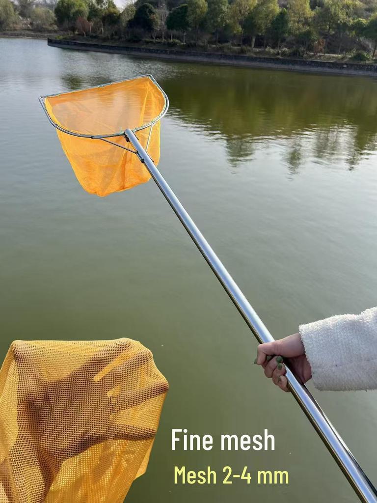 Stainless Steel Small Mesh Fishing Net Set: Includes Dip Net, Shrimp Net, Fry Net, Waterweed Net, and Bag.