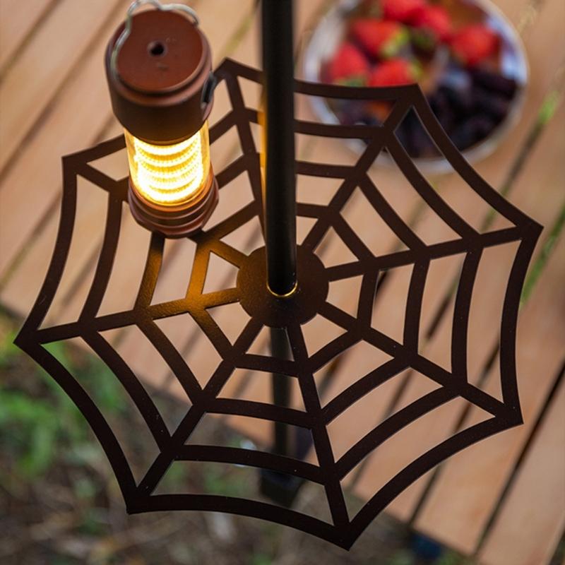 Camping Light Basket Tray Tent Light Stand Tray Outdoor Lamp Brackets Tray for Personality Exploration
