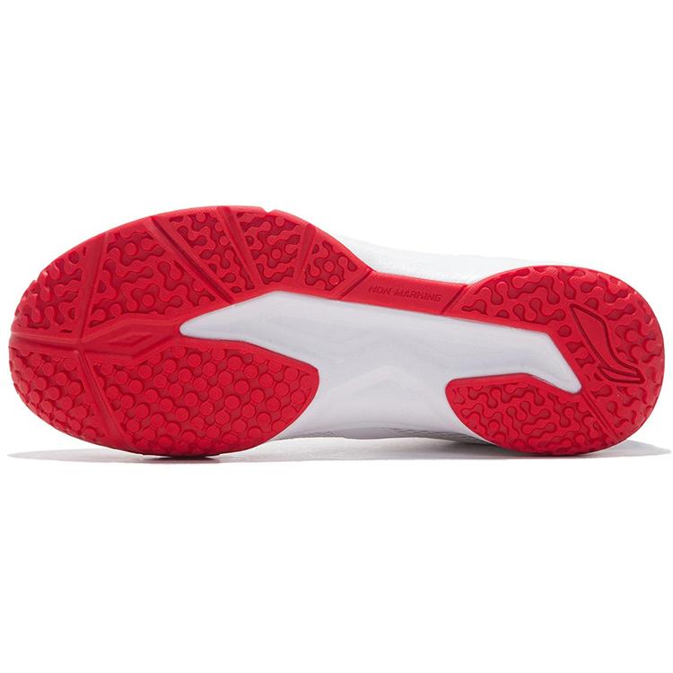 New LiNing Ace Cushioned Slip Resistant Abrasion Resistant Low Top Badminton Shoes Men's White Blue AYTP011-13
