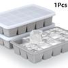 Vassoio in Silicone Extra-Large con 15 Scomparti per Cubetti di Ghiaccio, per Bevande Fredde, Grado Alimentare