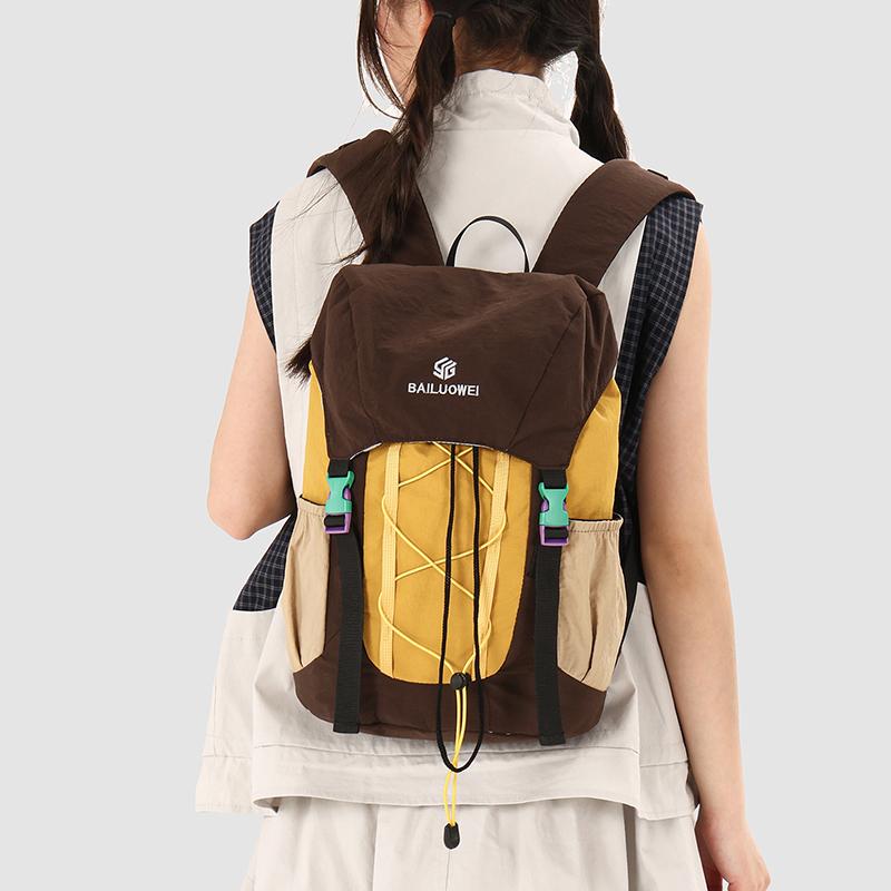 Outdoor-Rucksack Farbblock Wander- und Stadtreise Leichter wasserdichter Rucksack