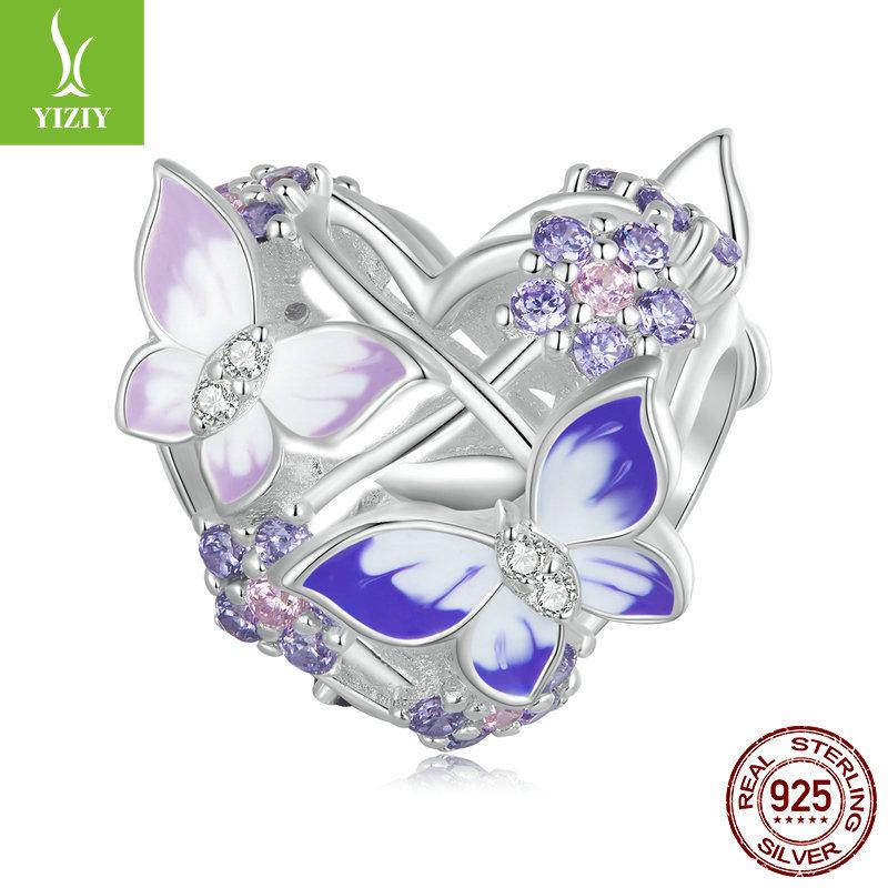 Lila Fantasy Planet Serie Diy Armband Perlen Zubehör Europäischer und amerikanischer Regenbogen S925 Silber Anhänger