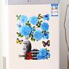 Wall Sticker Hot Stamping DIY Bright-colored Self-adhesive Flower Vase Wall Decal Home Decoration
