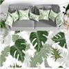 Tropical Plant Green Leaf Floor Mat Home Kitchen Living Room Decoration Antifouling Carpet Bedroom Room Simple Corridor Door Mat