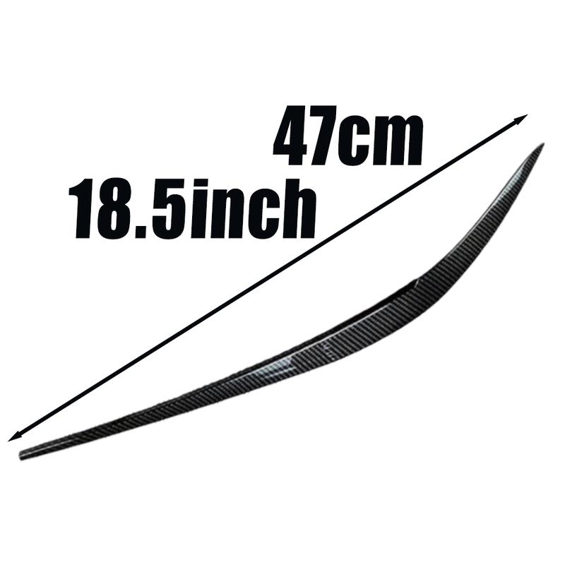 2Pcs Car Headlight Head Lamp Eyebrow Headlight Cover Trim Sticker for BMW 3 Series G20 G28 320i 330i Sedan   -