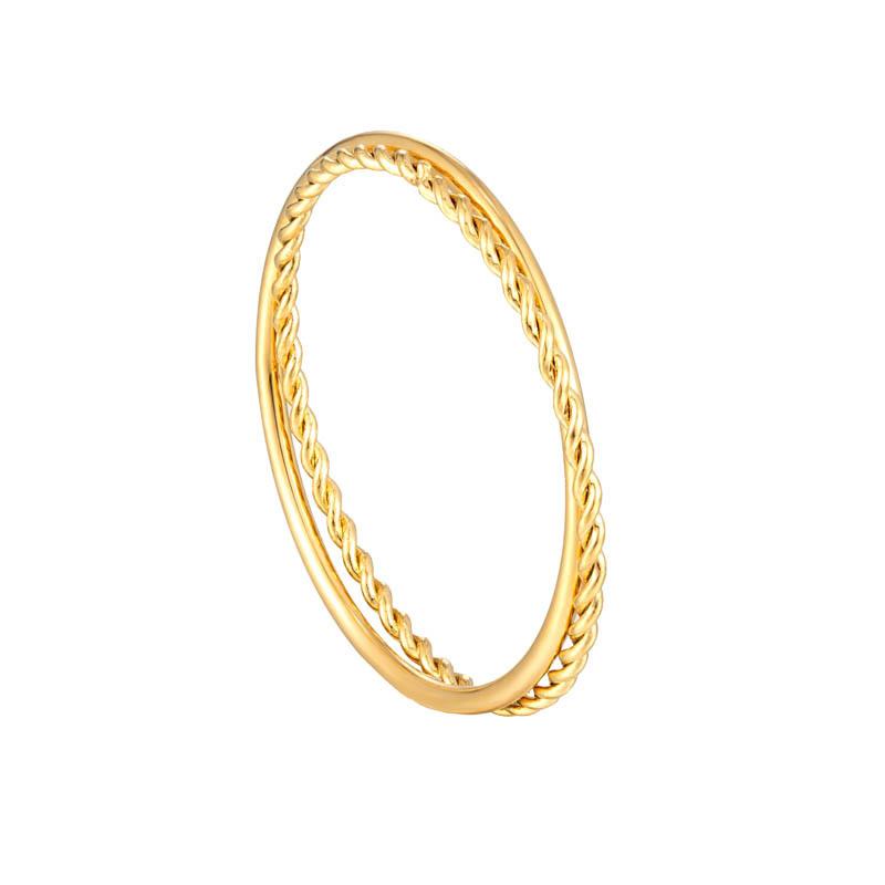 

Кольцо-твист двухслойное тонкое нишевое ветровое кольцо для пары корейская версия титановая сталь мужское кольцо 9