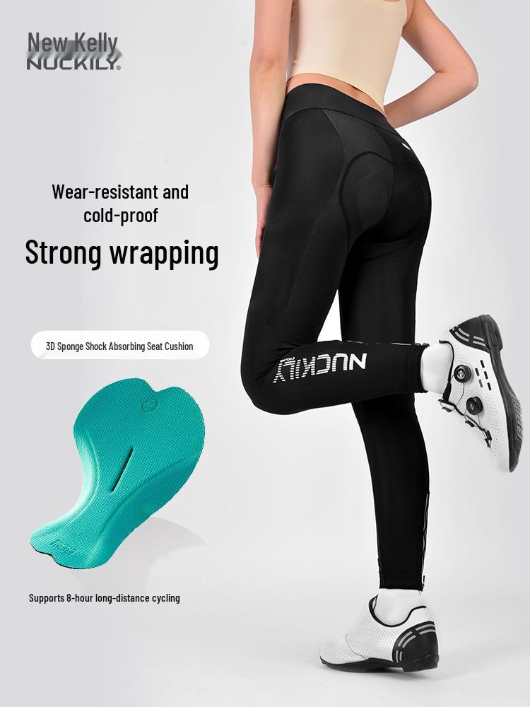 NUCKILY Women's Winter Fleece Cycling Pants