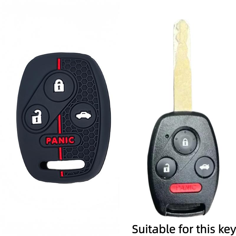 Silicone Car Key Case Cover For HONDA Accord CRV Pilot Civic 2003 2007 2008 2009 2010 2011 2012 2013
