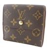 LOUIS VUITTON Porto Monevier Cartes Crdit Bi-Fold Wallet M61652 Double Sided Brown Monogram canvas unisex Used