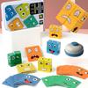 Cubo Cambiafaccia Gioco di Carte da Tavolo Blocchi da Costruzione Cartone Animato Puzzle di Legno Montessori Ansia Sollievo dallo Stress Giocattoli Per Bambini
