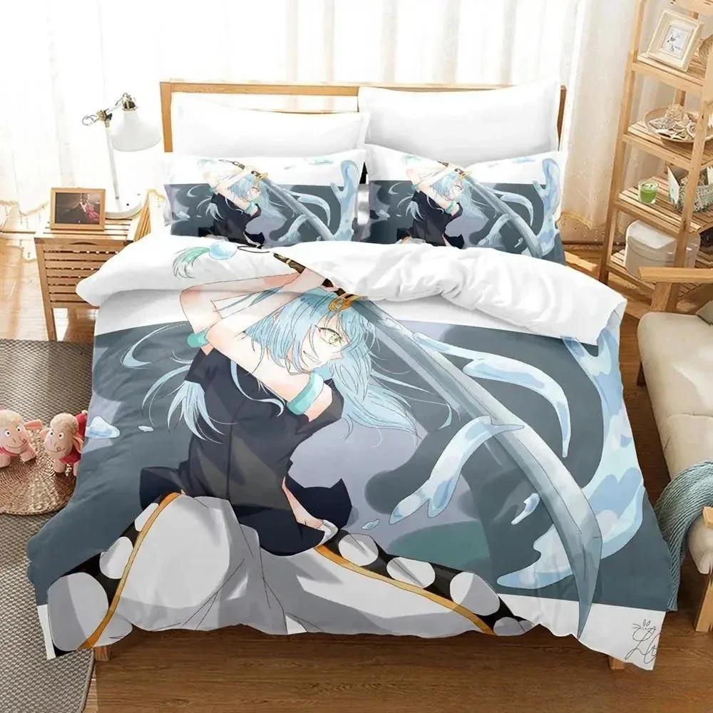 That Time I Got Reincarnated As a Slime Bedding Set Single Twin Full Queen King Size Bed Set Adult Kid Bedroom Duvet Cover Sets