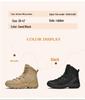 Men's Stylish High-Top Tactical Combat Boots for Outdoor Travel and Mountaineering