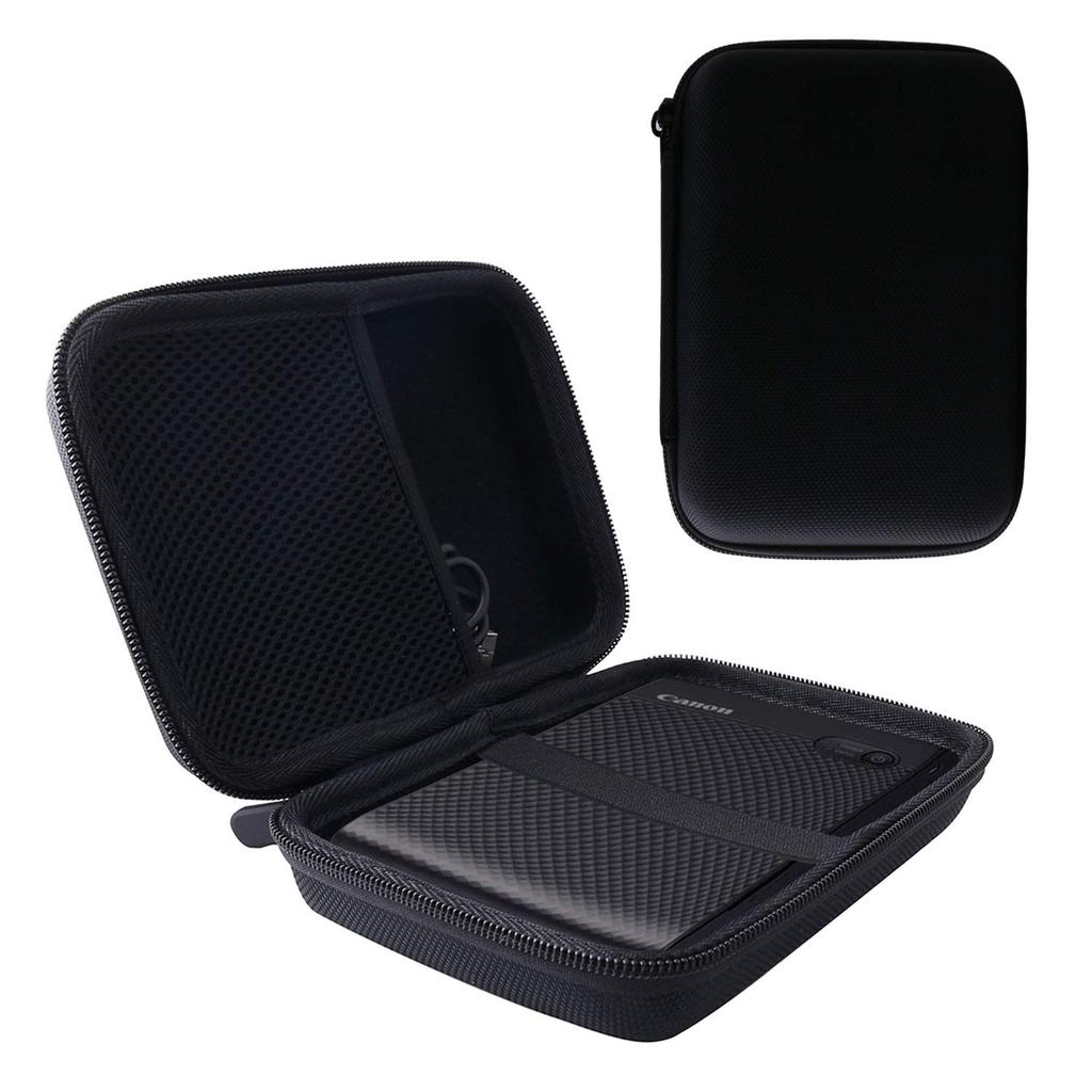 Canon Smartphone Printer SELPHY QX20/SELPHY SQUARE QX10 Dedicated Protective Carrying Case Storage Case -waiyu JP (Black)