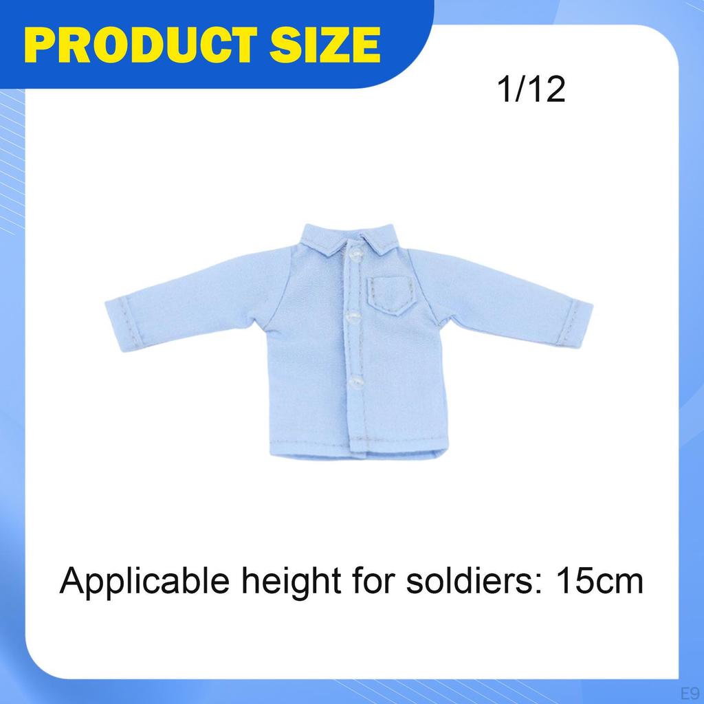 1/ Figure Clothes ,Miniature Shirt, Photo Prop Doll Costume Accessories for 6" Male Figures Body