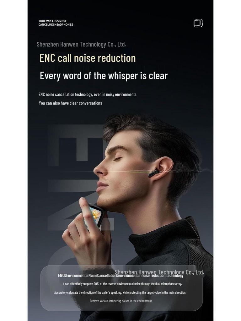KI-gestützte Übersetzungs-Ohrhörer M6: Smart-Bildschirm, Bluetooth, Geräuschunterdrückung, In-Ear LX10