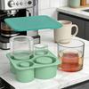 Creative Cylinder Ice Cube Tray Easy-Release Silicone Ice Mold BPA-Free Leak-Proof Lid Easy Release Ice Maker for Cocktails Coffee Summer Drink