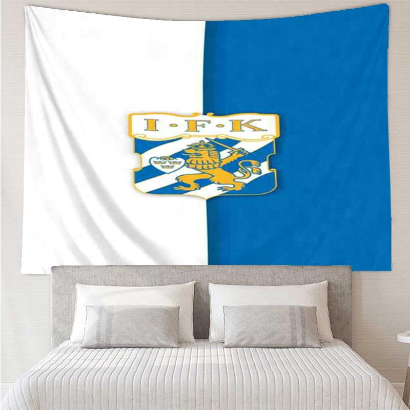 IFK Göteborg Wandteppich für Schlafzimmer, Wohnzimmer, Spielzimmer, Dekorations-Kunstzimmer Wandteppich Feiertags- und Geburtstagsgeschenke