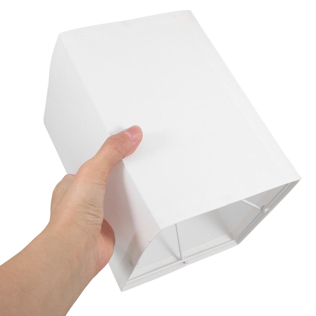 Rectangular Fabric Lampshade Elegant Square Design for Bedside Table Floor Lamp Replacement Soft Light Cover Decorative Linen