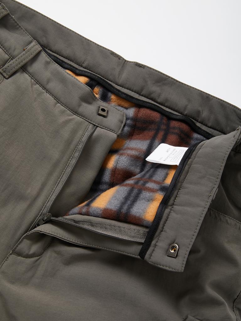 IKALOOK Men'S Heavy Fleece Cargo Work Pants Bpt124