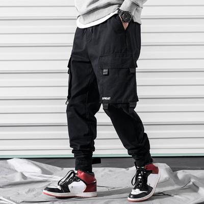 Streetwear Black Men's Harem Joggers Pants Men Cargo Pants Hip Hop Casual Pockets Sweatpants Male Oversized Trousers