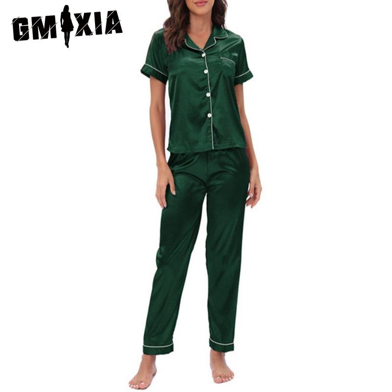 GMXIA Women's Loungewear Two-piece Loungewear Pyjama Set