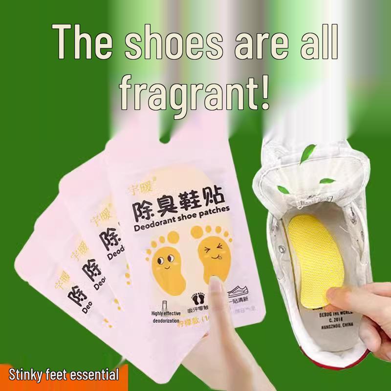 Anti-Odor Shoe Deodorizer Stickers for Basketball Shoes - Long-Lasting Sweat-Absorbing Scented Sheets