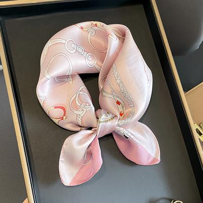 53 * 53cm Mulberry Silk Small Square Scarf Multifunctional Professional Fashion Decoration Silk Scarf For Spring And Autumn Warmth Shawl