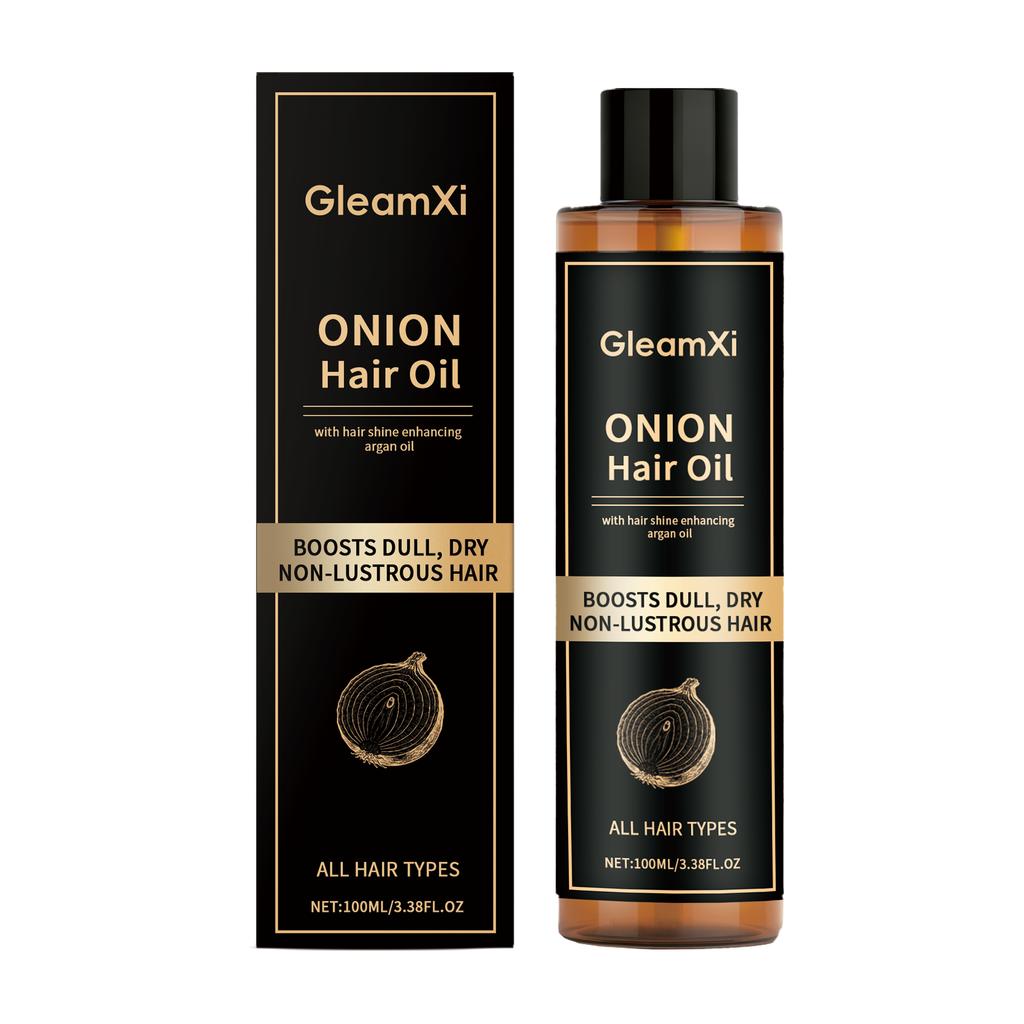 Onion Brightening Hair Oil, Smoothing Frizz, Natural Shine