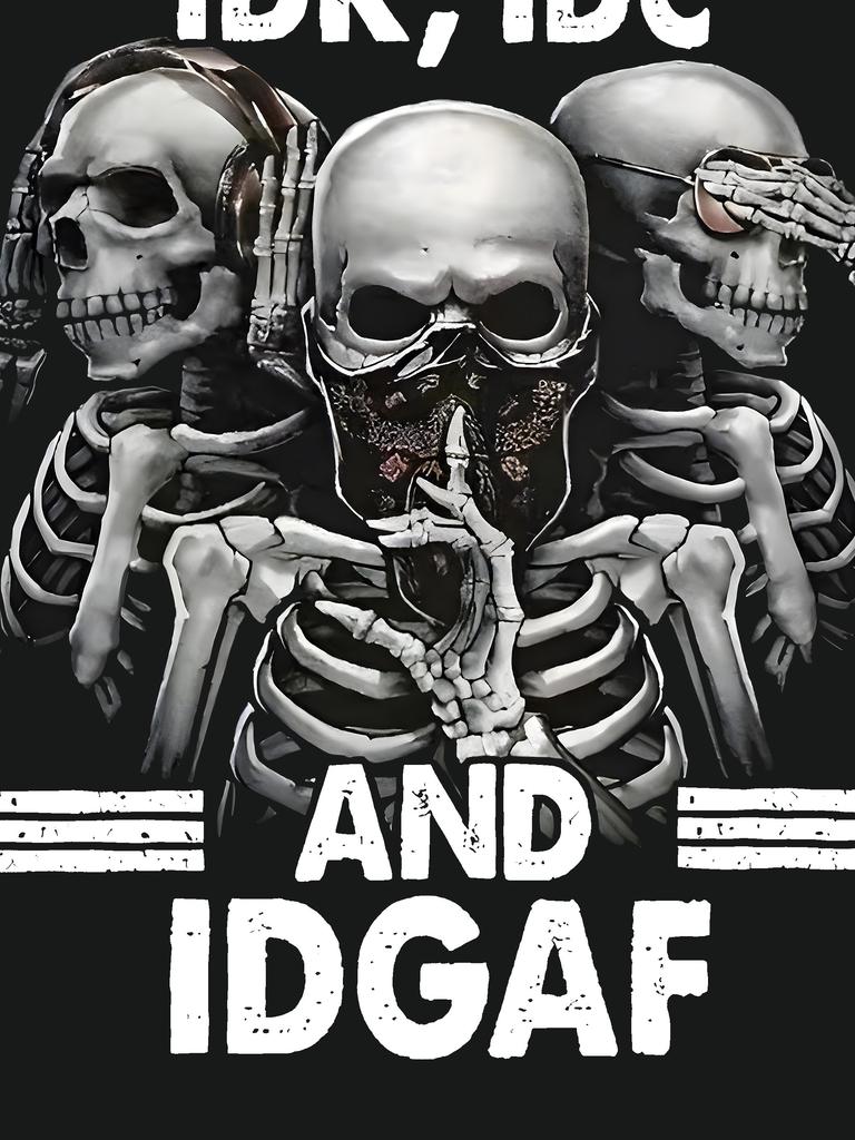 Stylish Design Men's 3D Digital Skeleton Pattern And Letter Print Crew Neck And Short Sleeve T-shirt