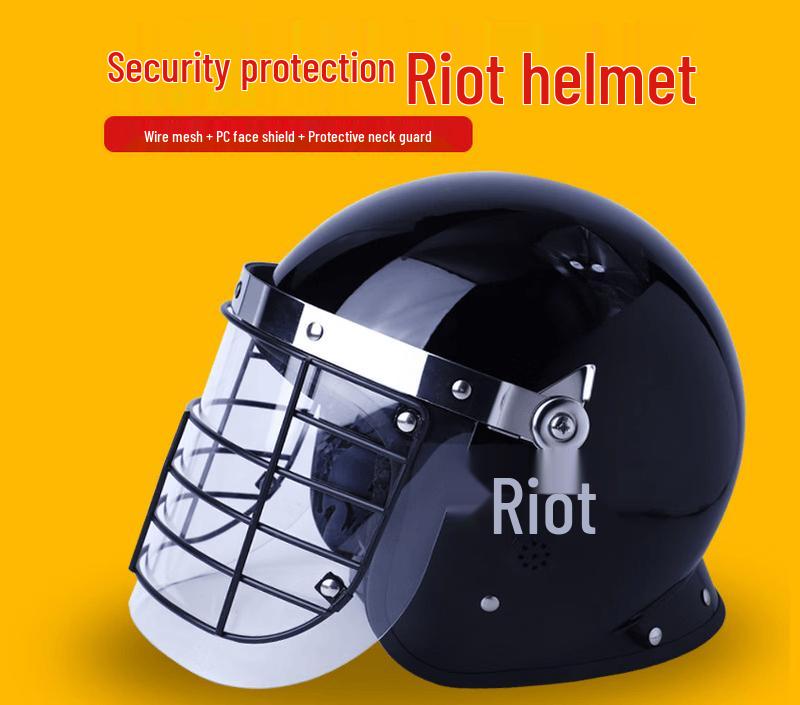 

Aokewen Anti-Riot Helmet with Wire Mesh & PC Visor