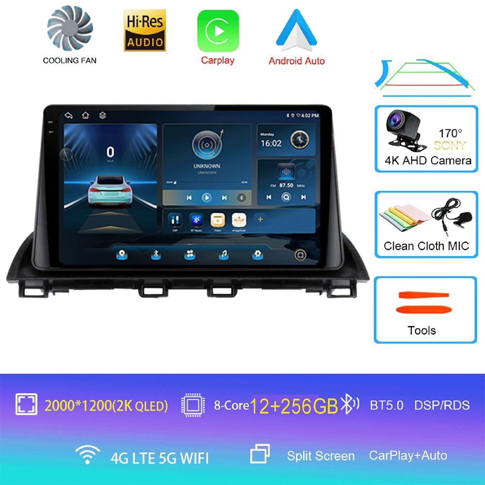 Android 14 Video Player Car Radio For Mazda 3 Axela 2014 - 2019 Multimedia Radio Player GPS Stereo Audio Head Unit 2DIN DVD
