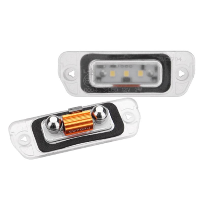 Car License Plate Light Led Number Plate Light For Mercedes Benz AMG ML450 ML500 550 ML63 License Plate Lamp White