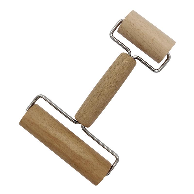 Manual Wooden Handheld Rolling Pin for Dumpling Dough, Pasta, and Noodles