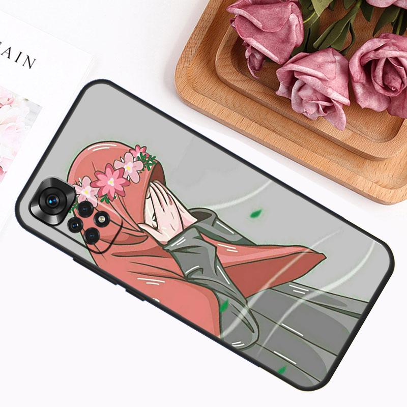 

Мусульманский арабский Хиджаб Девочка Чехол Для Xiaomi Redmi Note 14 13 12 11 9 10 Pro 9S 10S 11S 12S Redmi 14C 13C 12C 10C Обложка Redmi Note 11S