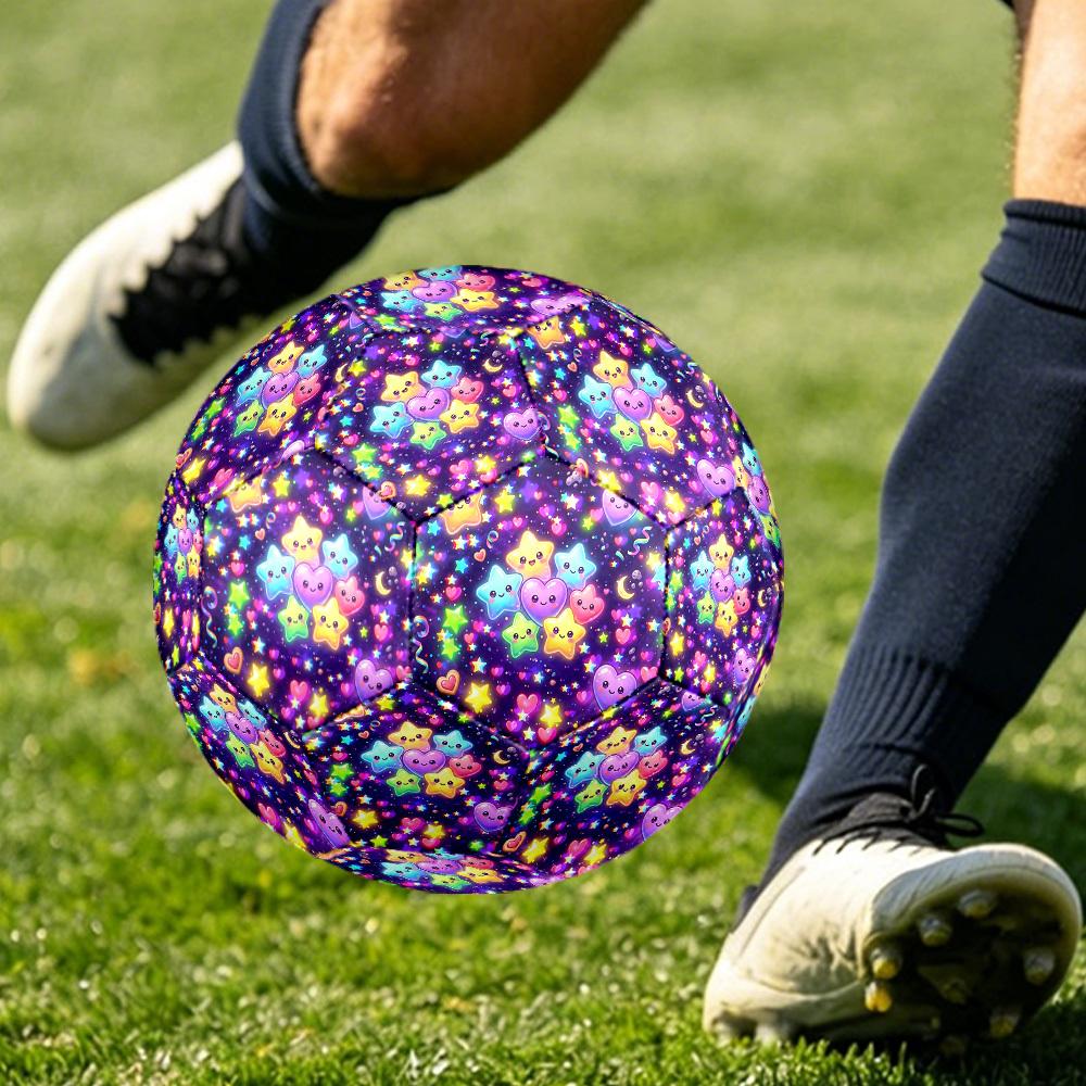 1pc Starry Night Themed Soccer Ball, Size 5, Lightweight PVC Material, Outdoor Training Soccer Ball Gift. q62290